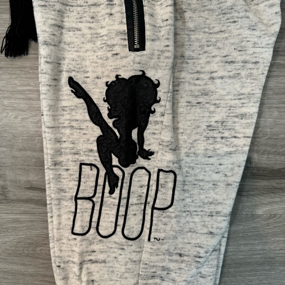 Universal Studios Betty Boop Drawstring Stretch Track Lounge Logo Pants Size XS - Picture 3 of 4